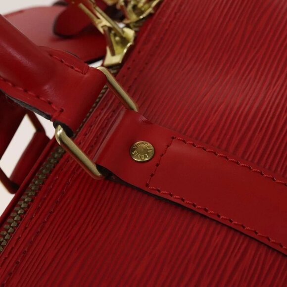 LOUIS VUITTON Epi Keepall 45 Boston Bag Red - Picture 11 of 16